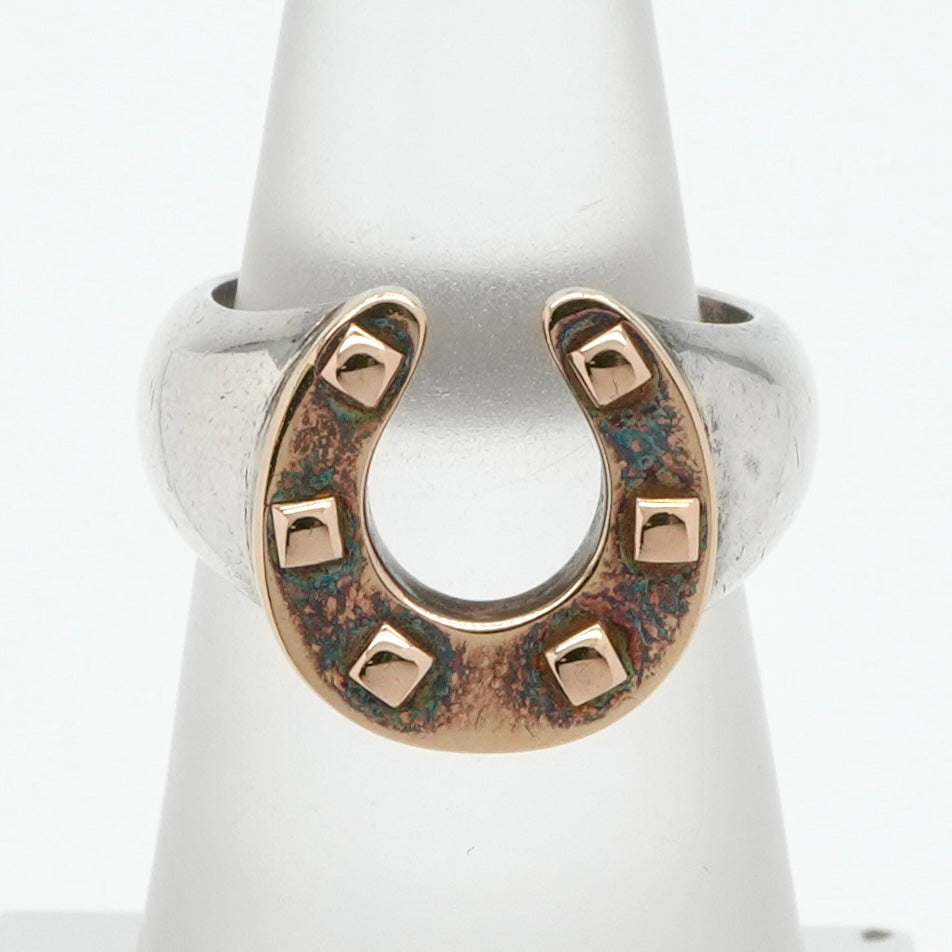 エルメス HERMES ホースシュー ホースシュー リング 指輪 750/925