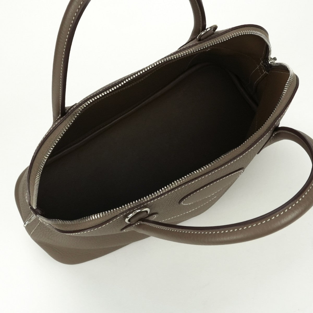 HERMES HERMES Bolide 31 Bolide 31 Bag, Tote bag, Shoulder bag, Torillon Clemence, Etoup, Greige, Silver hardware