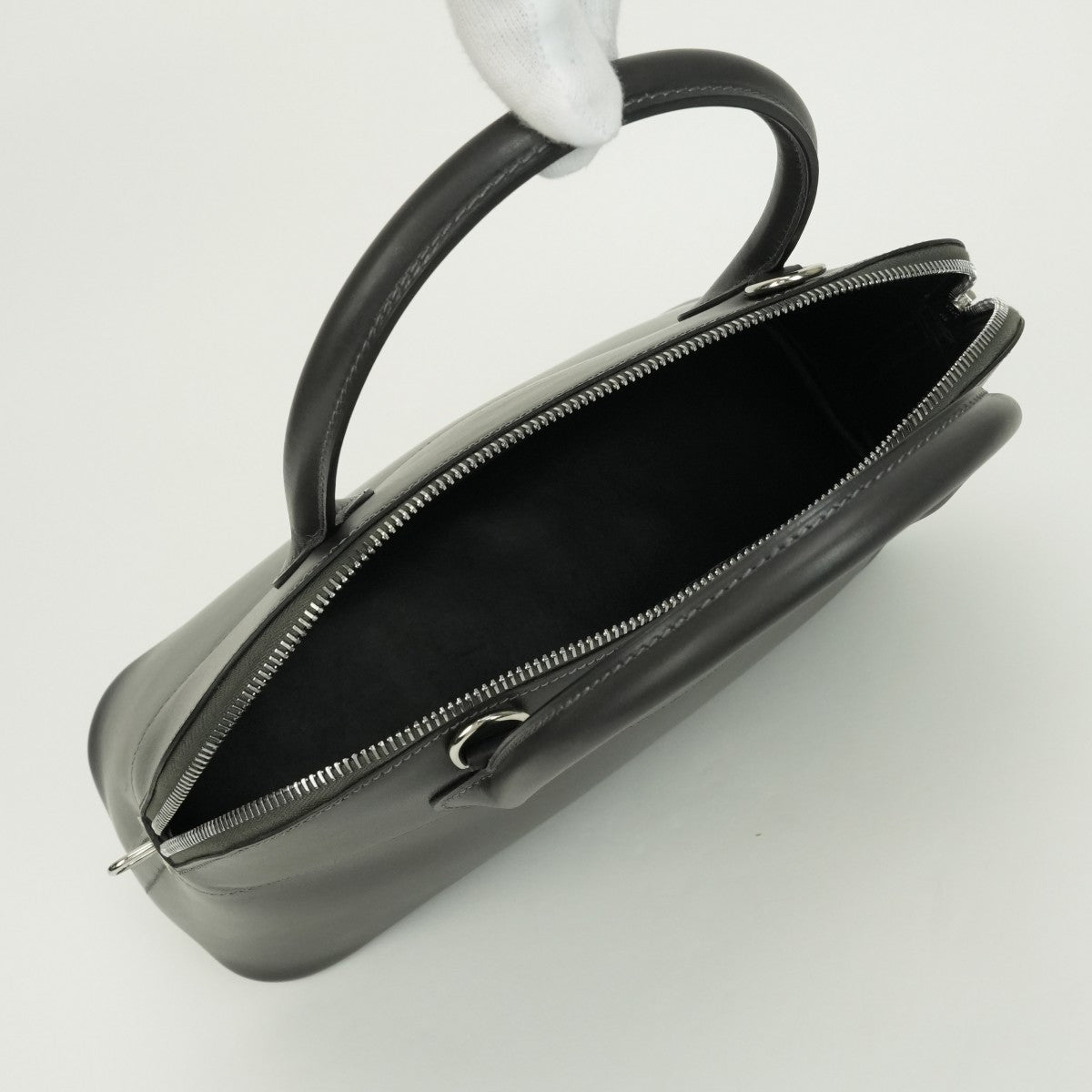 HERMES HERMES Bolide 31 Bolide 31 Bags, tote bags, shoulder bags, box calfs GRAFFFit Gray Grey Silver Metal Fittings