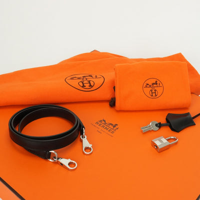 エルメス HERMES ケリー28 ケリー 28 バッグ トートバッグ ショルダーバッグ ボックスカーフ ノワール ブラック 黒 シルバー金具 ハンドバッグ V字金具 新型金具 KELLY
