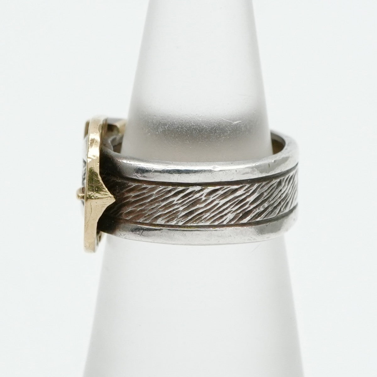 HERMES HERMES Ring 750/925 Silver Vintage Belt Horseshoe Combi