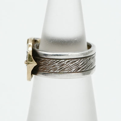 HERMES HERMES Ring 750/925 Silver Vintage Belt Horseshoe Combi