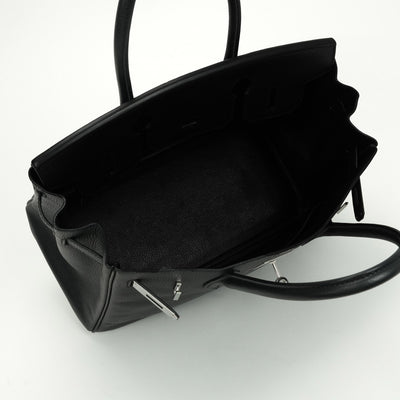 エルメス HERMES バーキン30 バーキン 30 バッグ トートバッグ ヴァッシュリエジェ ノワール noir ブラック Black 黒 シルバー金具 ハンドバッグ アルデンヌ