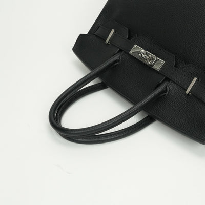 エルメス HERMES バーキン30 バーキン 30 バッグ トートバッグ ヴァッシュリエジェ ノワール noir ブラック Black 黒 シルバー金具 ハンドバッグ アルデンヌ