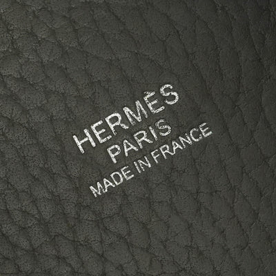 HERMES 爱马仕 Picotin lock MM Picotin lock MM Picotin lock 22 包袋 托特包 Taurillon Clemence Etain 灰色 灰色 银色五金 手提包 Picotin MM Picotin 22