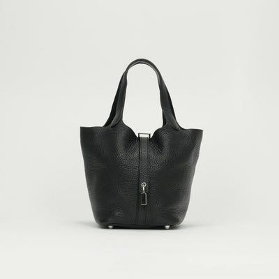 エルメス HERMES ピコタンロックPM ピコタンロック PM ピコタンPM ピコタンロック18 バッグ トートバッグ トリヨンクレマンス ノワール ブラック 黒 シルバー金具 ハンドバッグ