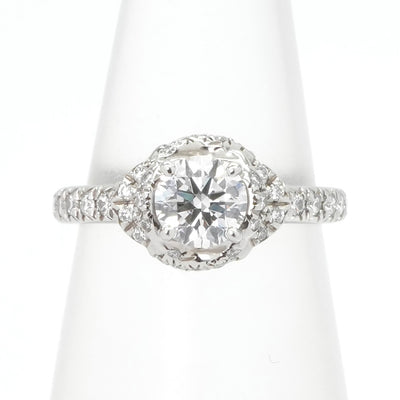 ショーメ CHAUMET リアン リング 指輪 Pt950 シルバー 婚約指輪　エンゲージリング　ダイヤモンド　プラチナ