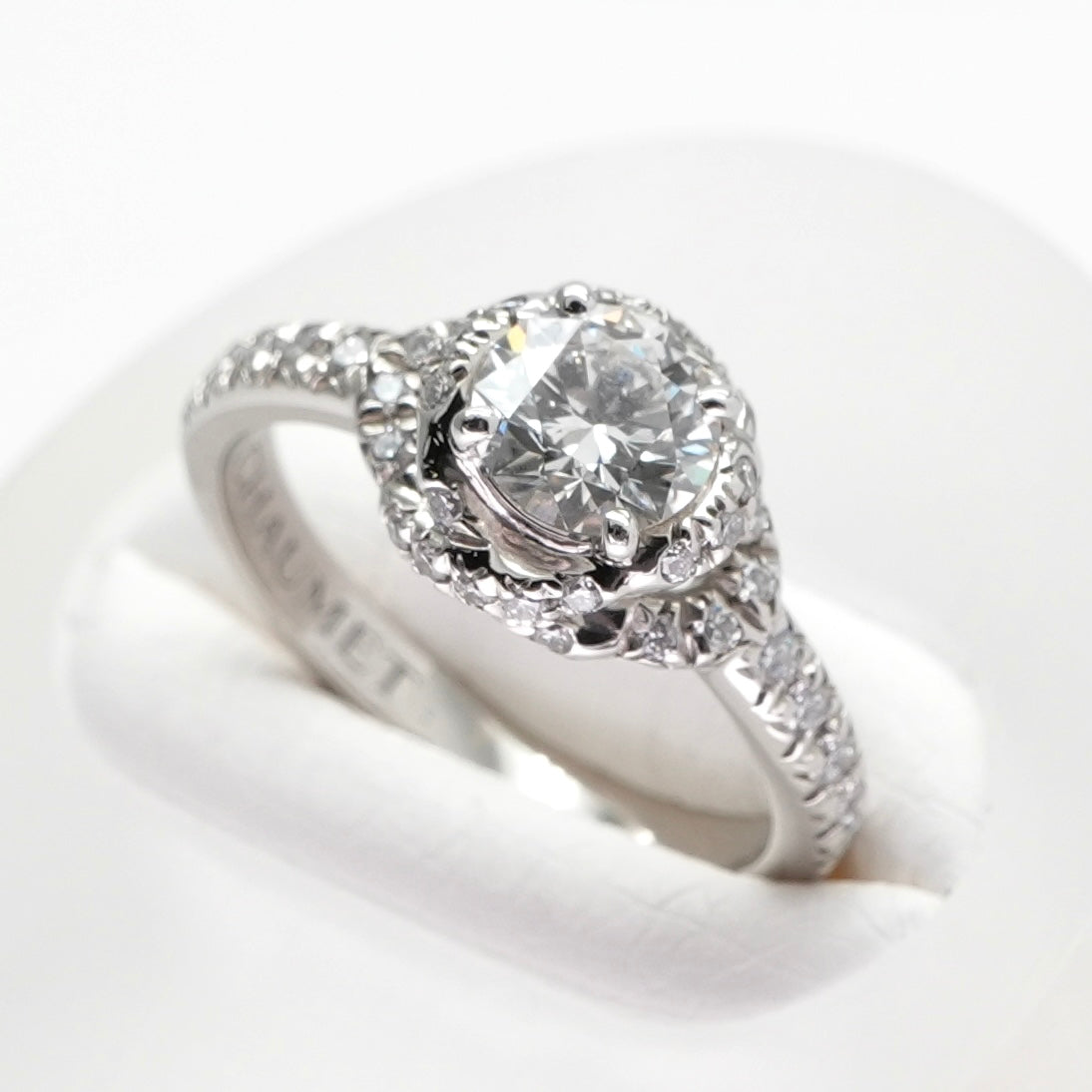 ショーメ CHAUMET リアン リング 指輪 Pt950 シルバー 婚約指輪　エンゲージリング　ダイヤモンド　プラチナ