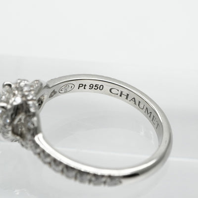 ショーメ CHAUMET リアン リング 指輪 Pt950 シルバー 婚約指輪　エンゲージリング　ダイヤモンド　プラチナ