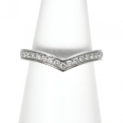 ショーメ CHAUMET エグレット　バンドリング エグレット　バンド　リング ジョゼフィーヌ リング 指輪 Pt950 シルバー プラチナ　結婚指輪　ダイヤモンド　ハーフエタニティ