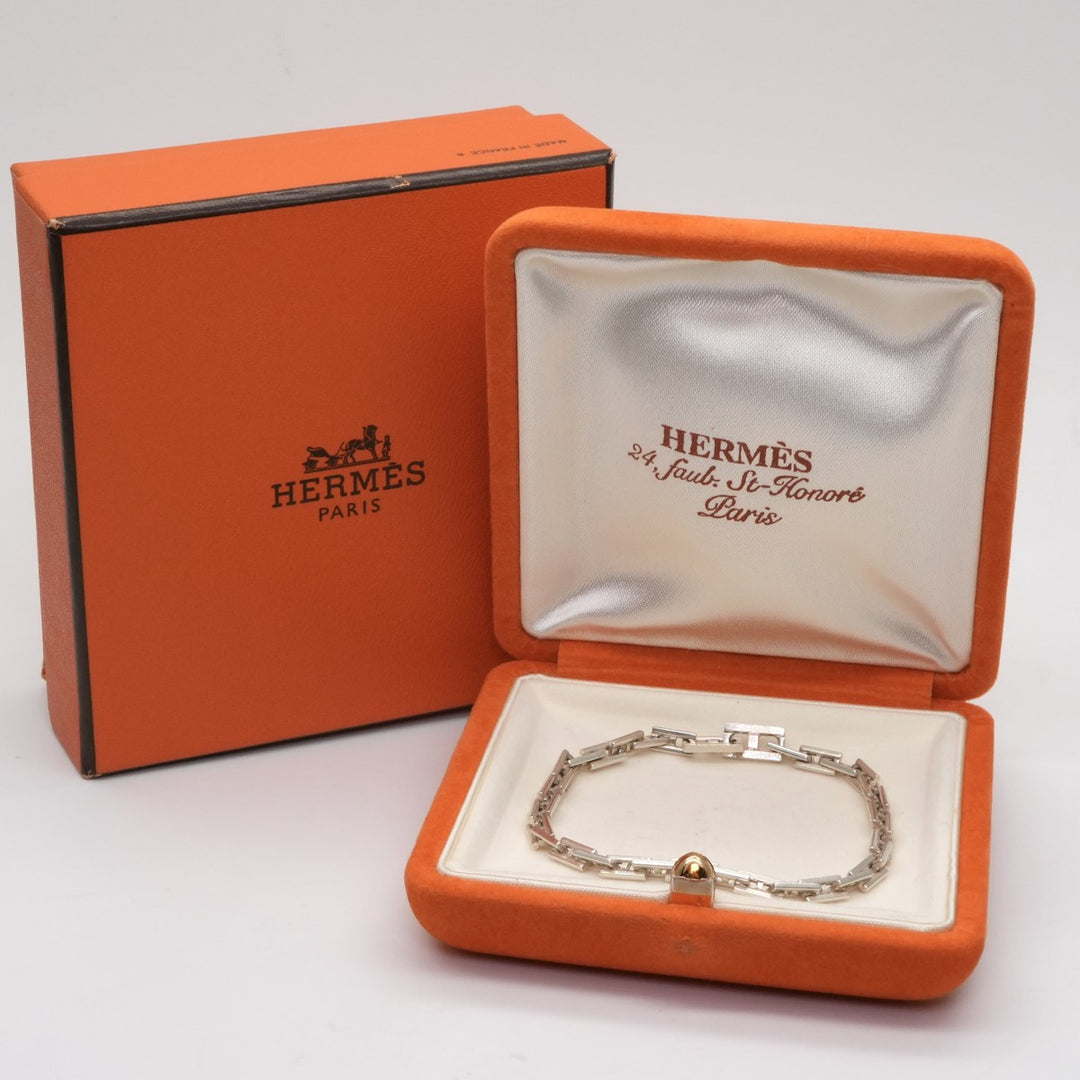 エルメス HERMES ヘラクレス ブレスレット バングル カフ 925 シルバー