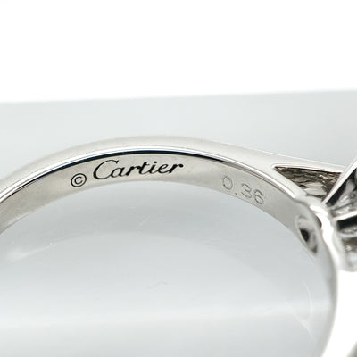 CARTIER Cartier solitaire solitaire brilliant cut diamond 1895 ring Pt950 silver engagement ring engagement ring platinum diamond
