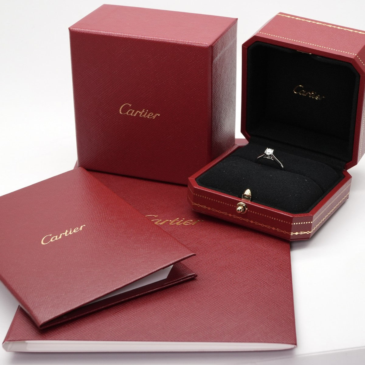CARTIER Cartier solitaire solitaire brilliant cut diamond 1895 ring Pt950 silver engagement ring engagement ring platinum diamond
