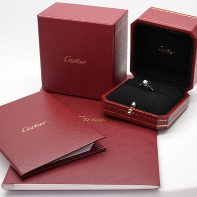 CARTIER Cartier solitaire solitaire brilliant cut diamond 1895 ring Pt950 silver engagement ring engagement ring platinum diamond