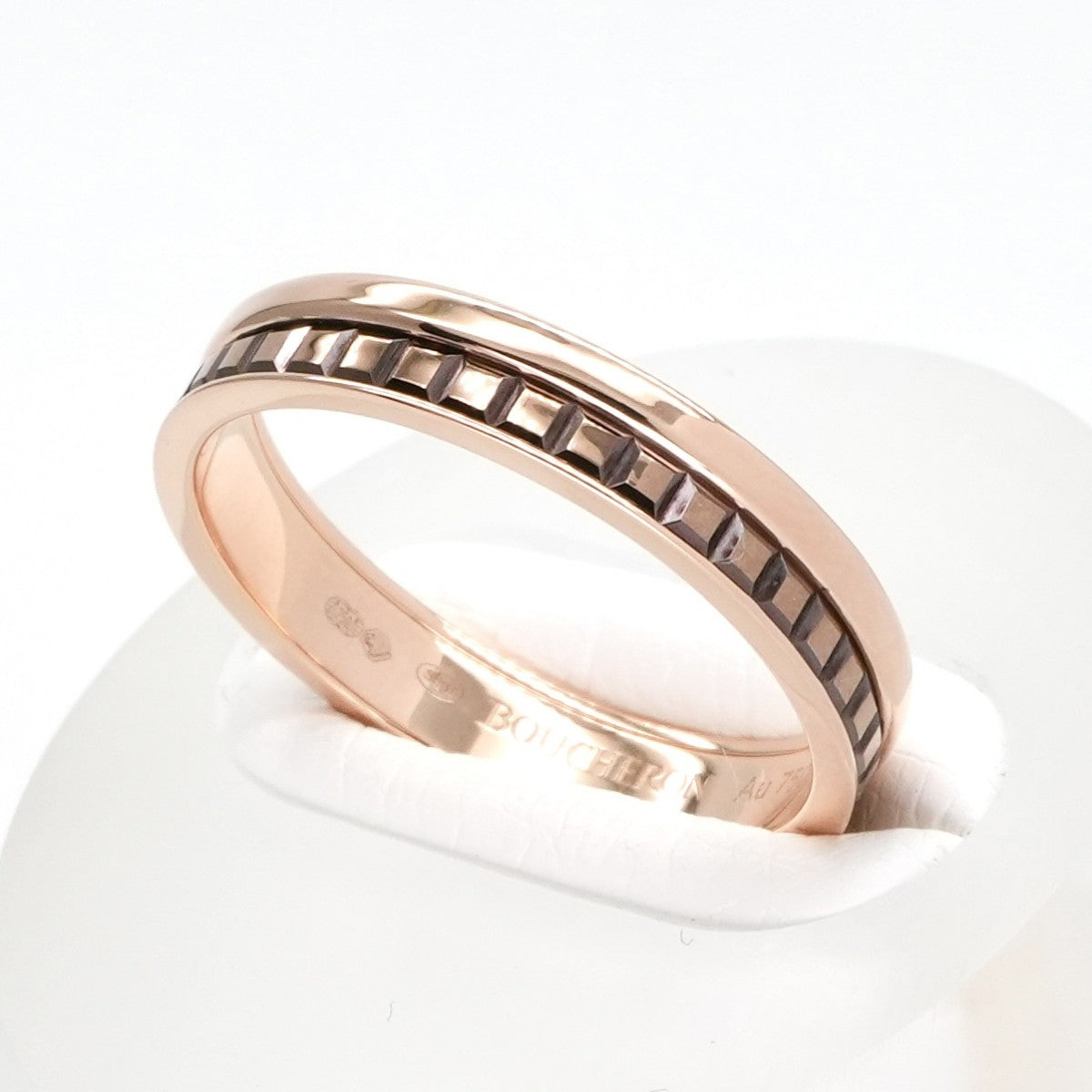 BOUCHERON BOUCHERON Quatre Classic Ring Half Quatre ring Pink gold brown PVD quatre classic ring ring 750PG pink gold pink gold