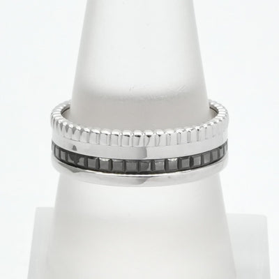 BOUCHERON BOUCHERON Cattle Black Ring Small Cattle Black Small Quatre Black Edition Ring 750WG Silver Black Quatre ring White gold