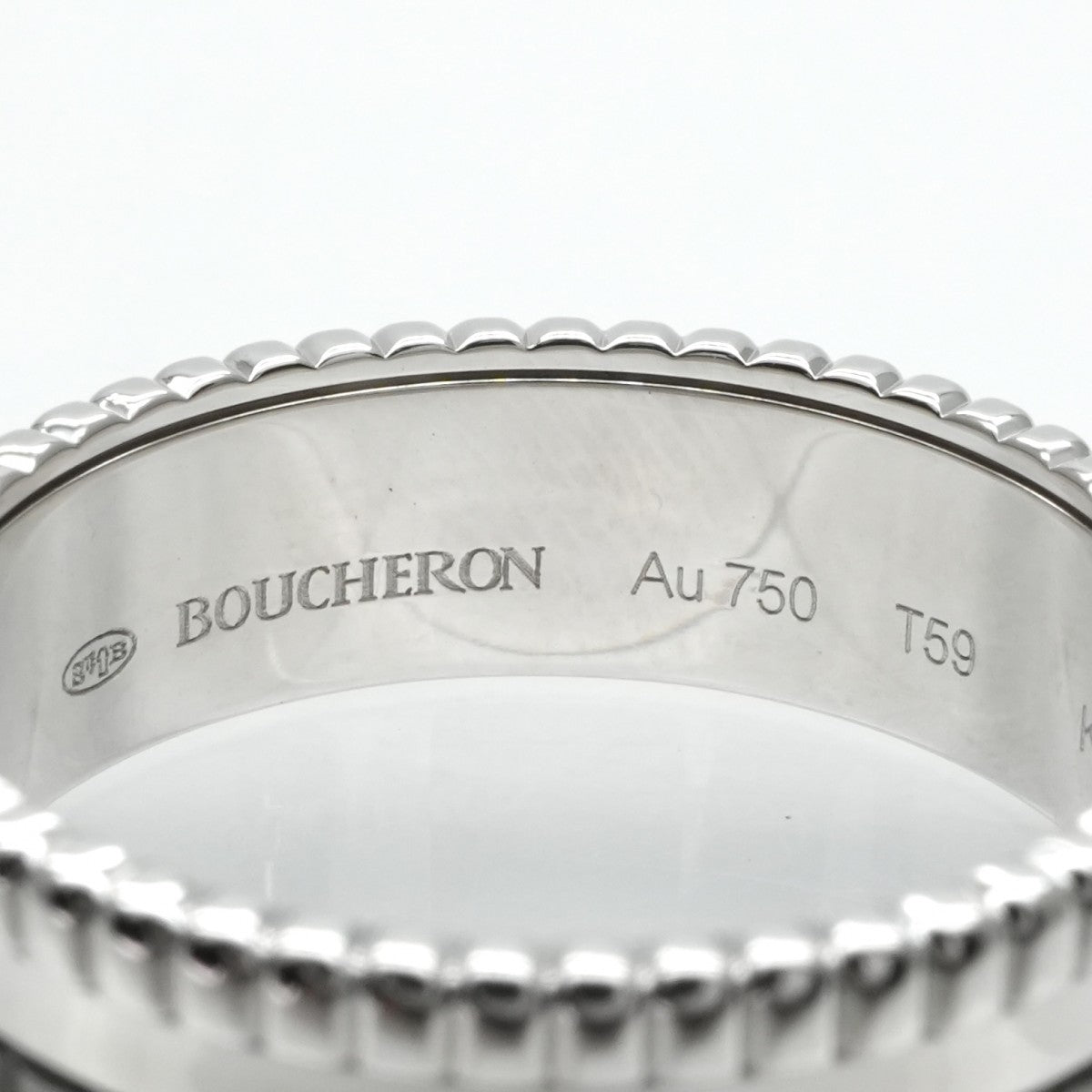 BOUCHERON BOUCHERON Cattle Black Ring Small Cattle Black Small Quatre Black Edition Ring 750WG Silver Black Quatre ring White gold