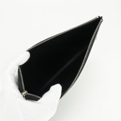 エルメス HERMES リミックス デュオ 財布 長財布 ロングウォレット アリゲーター クロコダイル ノワール ブラック　Black 黒 シルバー金具 エキゾチック カードケース カード入れ L字