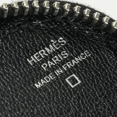エルメス HERMES リミックス デュオ 財布 長財布 ロングウォレット アリゲーター クロコダイル ノワール ブラック　Black 黒 シルバー金具 エキゾチック カードケース カード入れ L字