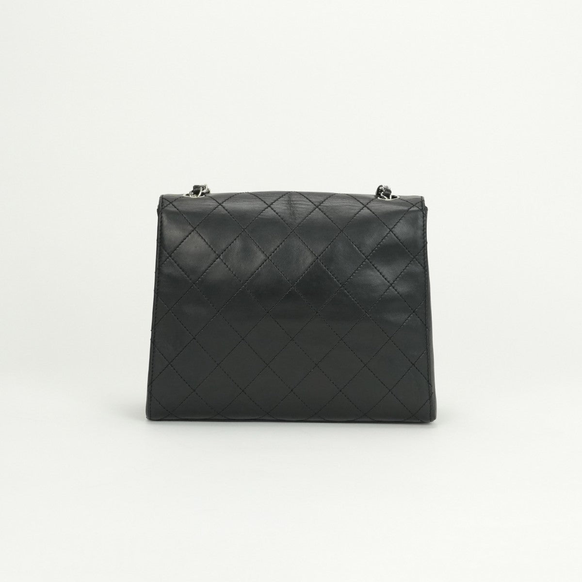CHANEL 샤넬 Matelass? 가방 숄더 가방 램스킨 블랙 실버 메탈 피팅 체인 어깨 가방 코코 마크