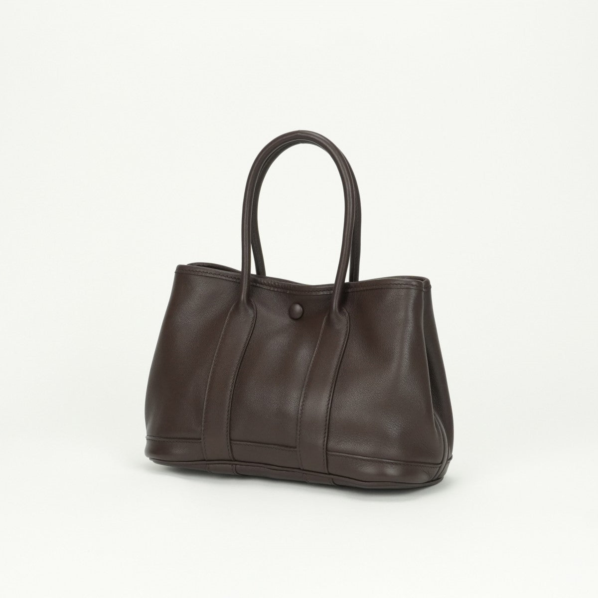 HERMES HERMES Garden Twilly TTPM Garden twilly TTPM Garden party Garden party Bag Tote Bag Swift Havana Havana Brown Brown Silver Metal Fittings Vo Swift