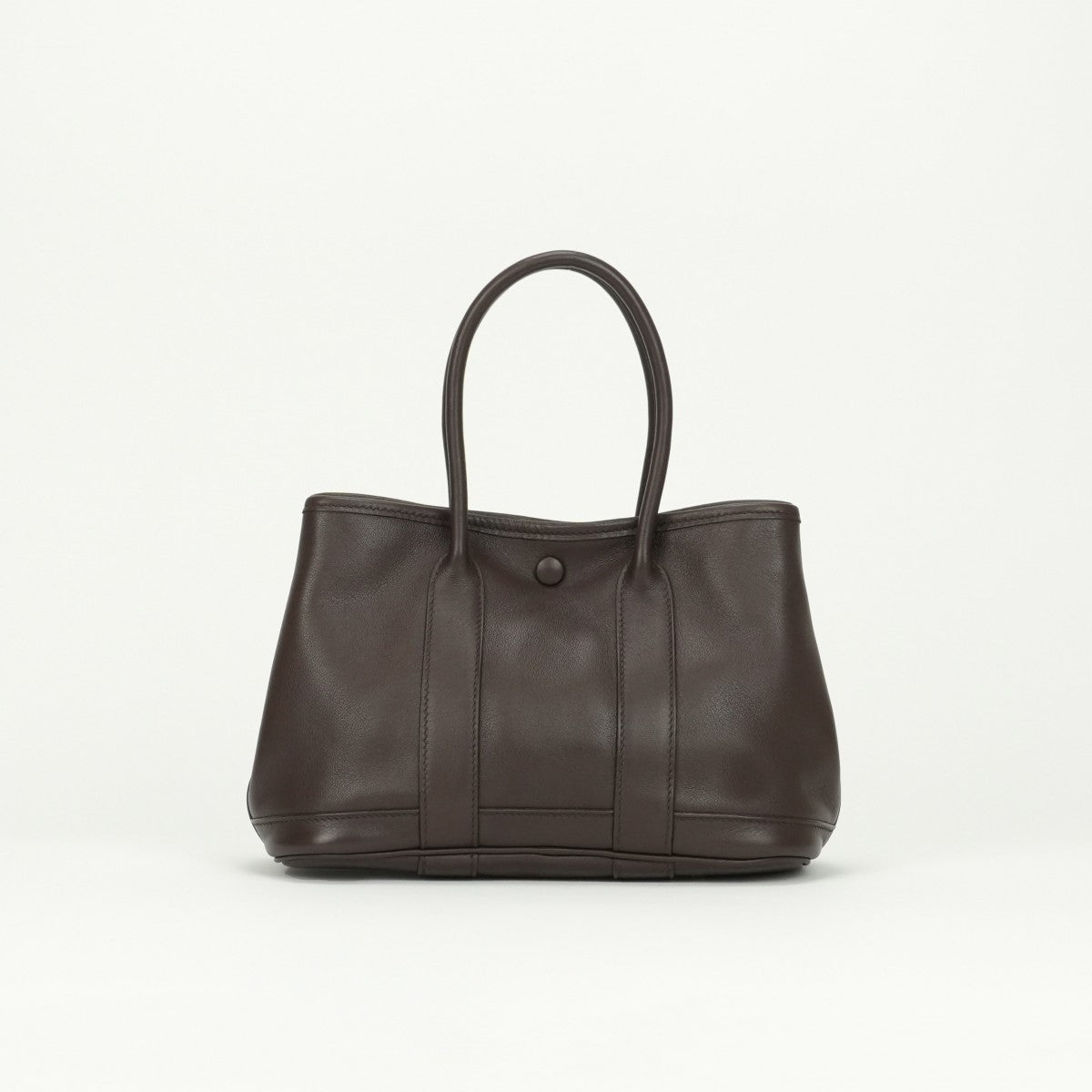 HERMES HERMES Garden Twilly TTPM Garden twilly TTPM Garden party Garden party Bag Tote Bag Swift Havana Havana Brown Brown Silver Metal Fittings Vo Swift