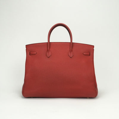 エルメス HERMES バーキン40 バーキン 40 バッグ トートバッグ トゴ ヴァーミリオン Vermilion レッド Red 赤 ゴールド金具 ハンドバッグ