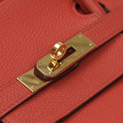 エルメス HERMES バーキン40 バーキン 40 バッグ トートバッグ トゴ ヴァーミリオン Vermilion レッド Red 赤 ゴールド金具 ハンドバッグ