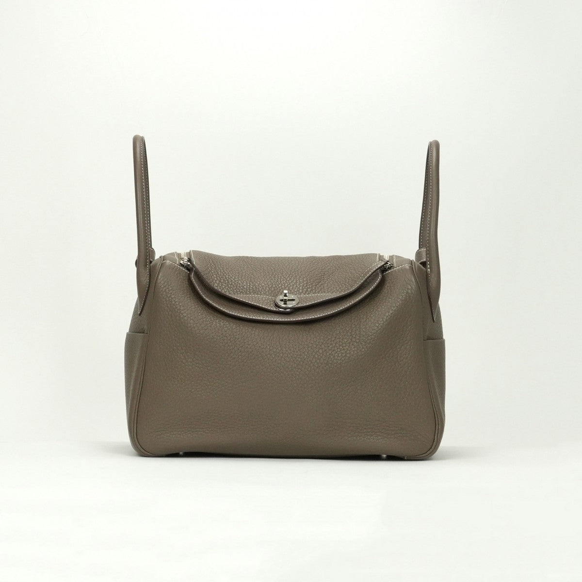 エルメス HERMES リンディ34 リンディ 34 バッグ トートバッグ ショルダーバッグ トリヨンクレマンス エトゥープ etoupe ブラウン Brown シルバー金具