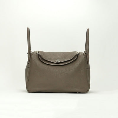エルメス HERMES リンディ34 リンディ 34 バッグ トートバッグ ショルダーバッグ トリヨンクレマンス エトゥープ etoupe ブラウン Brown シルバー金具