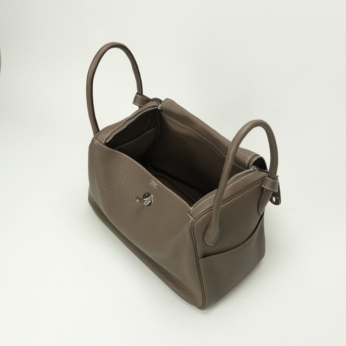 エルメス HERMES リンディ34 リンディ 34 バッグ トートバッグ ショルダーバッグ トリヨンクレマンス エトゥープ etoupe ブラウン Brown シルバー金具