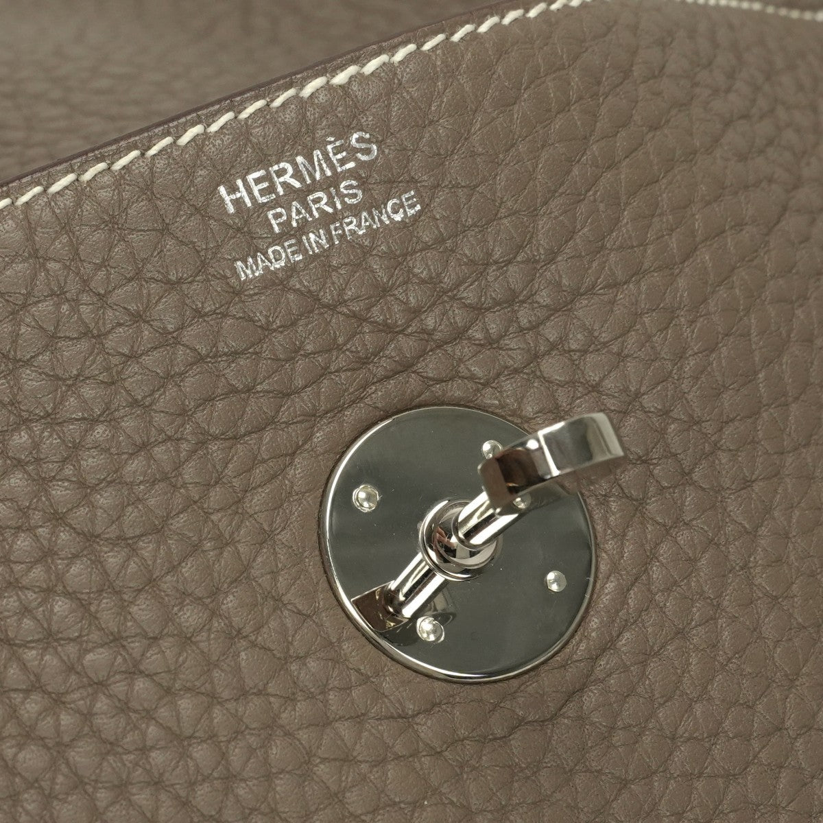 エルメス HERMES リンディ34 リンディ 34 バッグ トートバッグ ショルダーバッグ トリヨンクレマンス エトゥープ etoupe ブラウン Brown シルバー金具