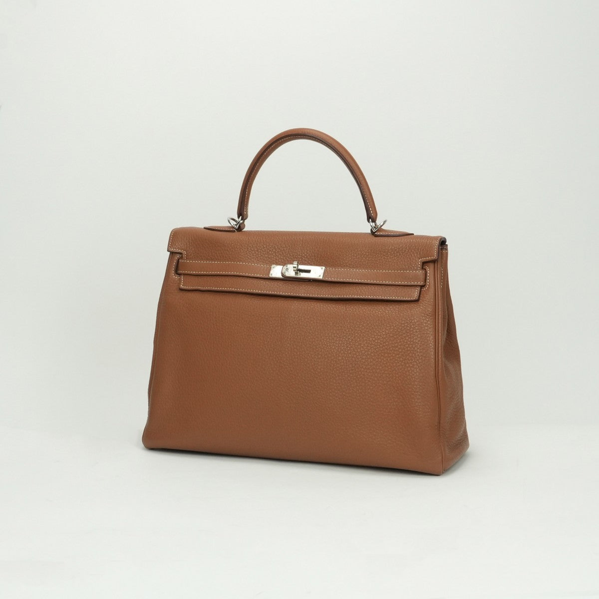 HERMES HERMES Kelly 35 Kelly 35 Bag, Tote Bag, Shoulder Bag, Toryon Clemence, Gold, Brown, Silver Fittings