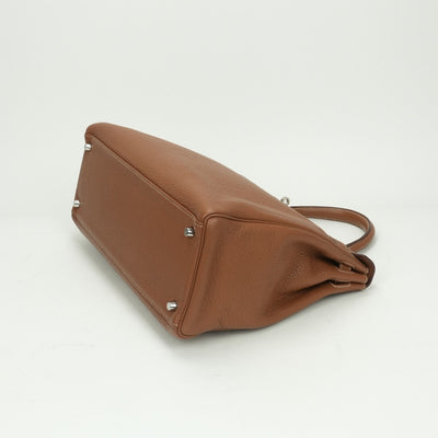 HERMES HERMES Kelly 35 Kelly 35 Bag, Tote Bag, Shoulder Bag, Toryon Clemence, Gold, Brown, Silver Fittings