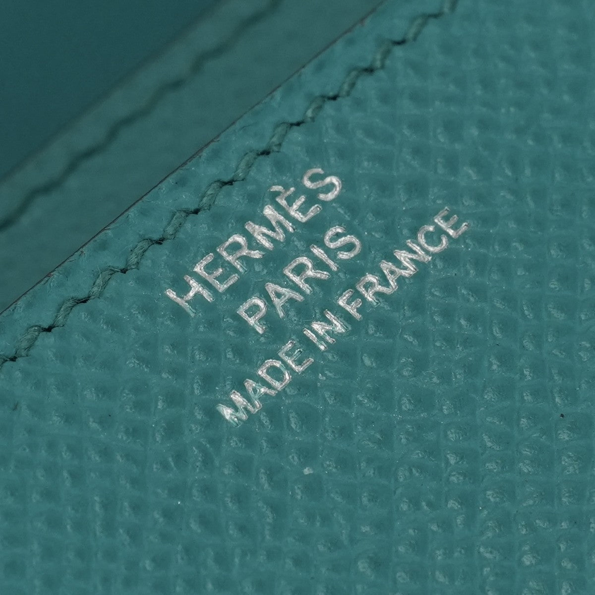 エルメス HERMES コンスタンスロング コンスタンス ロング 財布 長財布 ロングウォレット エプソン ブルーパオン　blue paon ブルー blue グリーン Green 青 緑 シルバー金具 ヴォーエプソン
