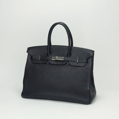 HERMES HERMES Birkin 35 Birkin 35 Bag Tote Bag Togo Navy Navy Silver Metal Fittings Birkin 35Togo Navy