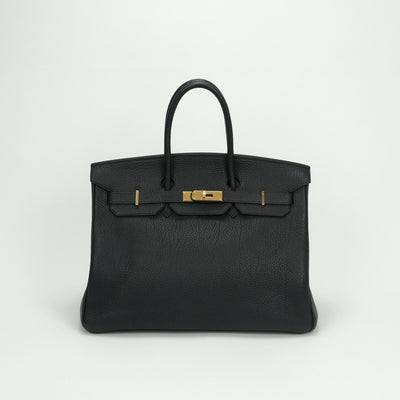 エルメス HERMES バーキン35 バーキン 35 バッグ トートバッグ トゴ ノワール noir ブラック Black 黒 ゴールド金具 ハンドバッグ