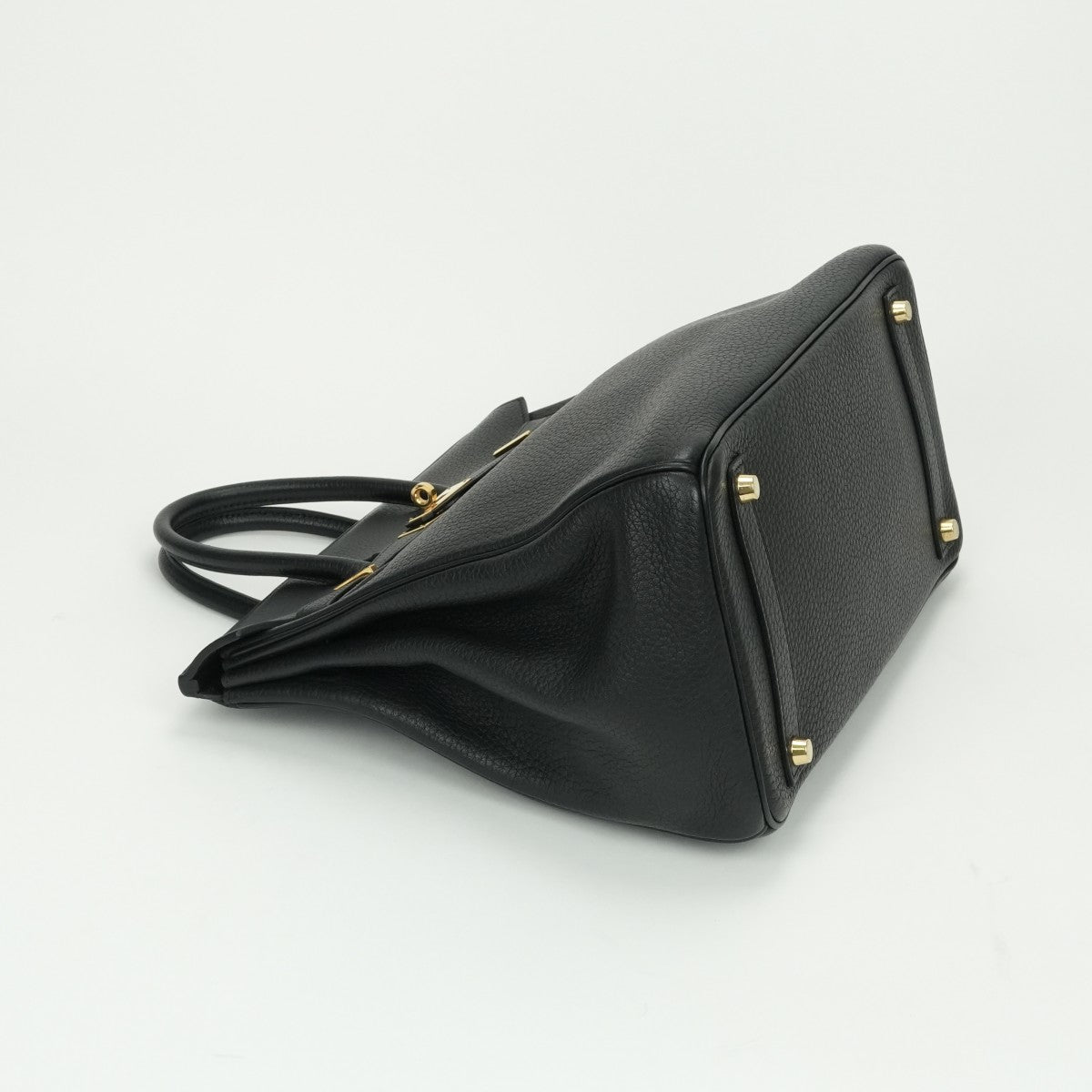 HERMES HERMES Haut a courroies 32 Haut a courroies 32 Bag Tote Bag Fjord Noir Noir Black Black Gold Hardware HERMES OEAUTacroa handbag