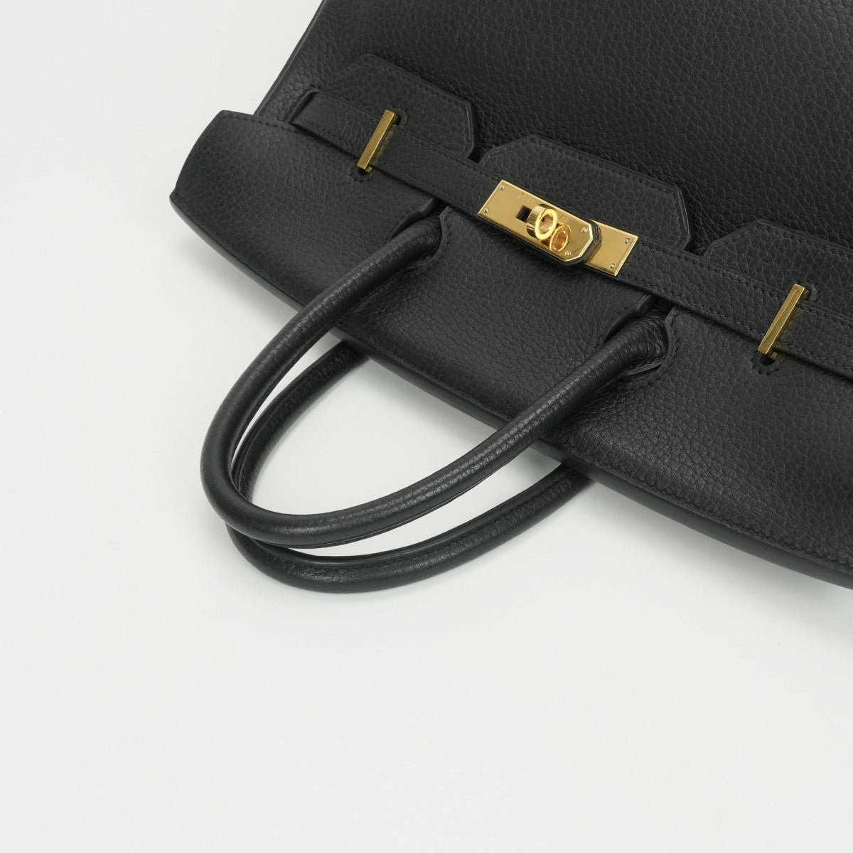 HERMES HERMES Haut a courroies 32 Haut a courroies 32 Bag Tote Bag Fjord Noir Noir Black Black Gold Hardware HERMES OEAUTacroa handbag