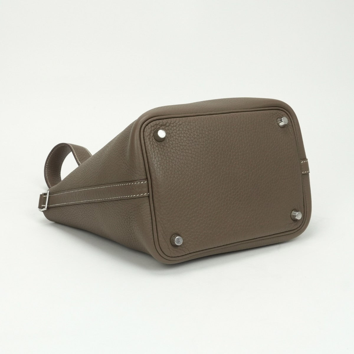 HERMES HERMES Picotin lock PM Picotin lock PM Picotin lock 18 Bag Tote Bag Torillon Clemence Etoupe Greige Grey Silver Hardware