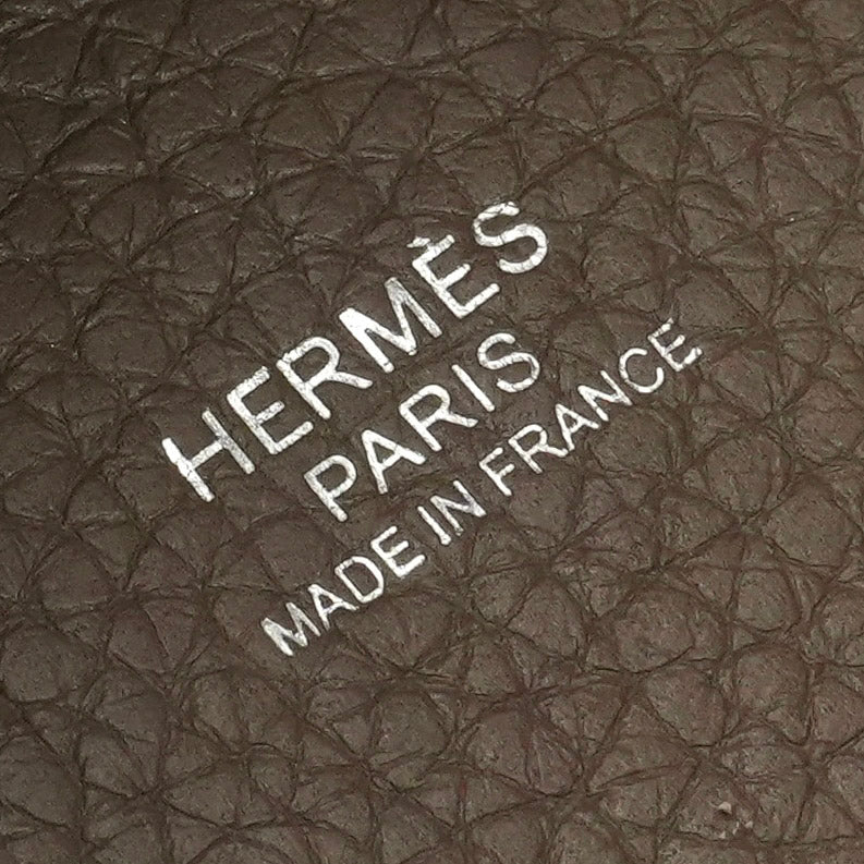 HERMES HERMES Picotin lock PM Picotin lock PM Picotin lock 18 Bag Tote Bag Torillon Clemence Etoupe Greige Grey Silver Hardware