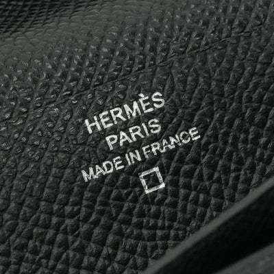 エルメス HERMES ベアンスフレタッチ ベアン スフレ タッチ 財布 長財布 ロングウォレット エプソン クロコダイル ノワール noir ブラック black 黒 シルバー金具 ヴォーエプソン アリゲーター