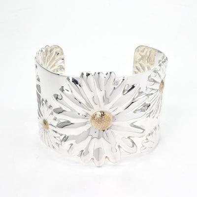 Tiffany & Co. TIFFANY&Co. Bracelet Bangle Cuff 925 Silver Flower Rare
