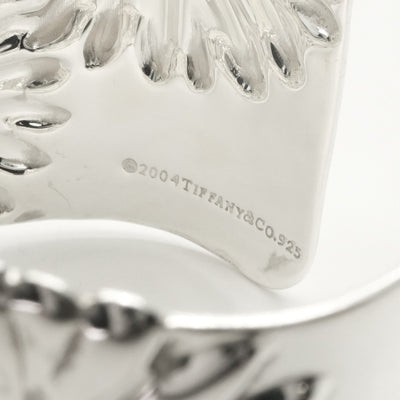 Tiffany & Co. TIFFANY&Co. Bracelet Bangle Cuff 925 Silver Flower Rare