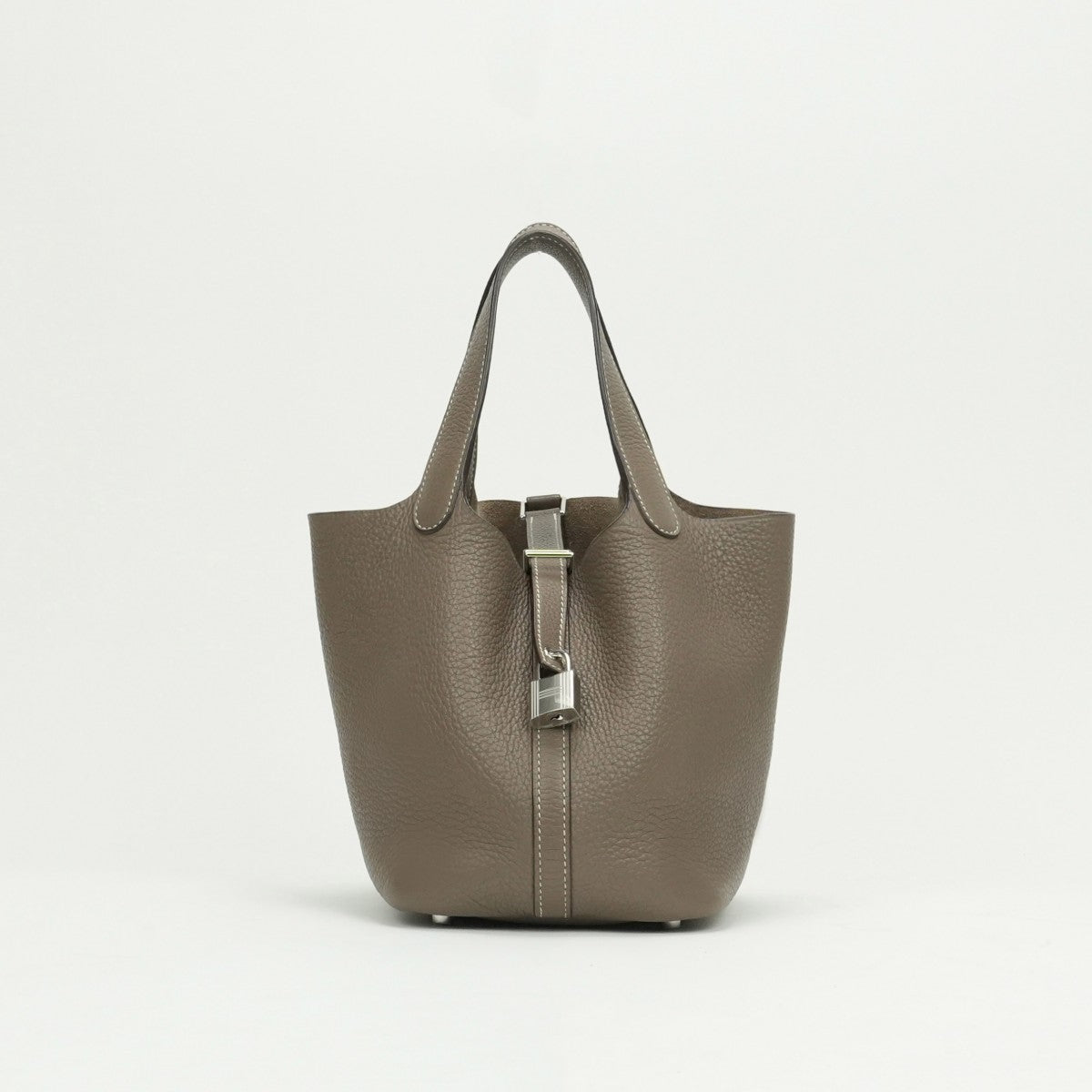 エルメス HERMES ピコタンロックPM ピコタンロック PM ピコタンPM ピコタンロック18 バッグ トートバッグ トリヨンクレマンス エトゥープ Etoupe グレー gray シルバー金具 ピコタン ハンドバッグ トリヨン