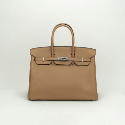 HERMES HERMES Birkin 35 Birkin 35 Bag Tote Bag Togo Chai Beige Silver Hardware