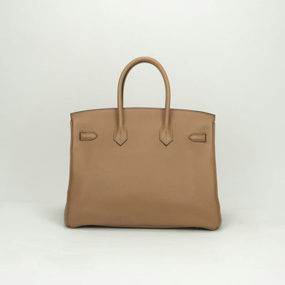 HERMES HERMES Birkin 35 Birkin 35 Bag Tote Bag Togo Chai Beige Silver Hardware