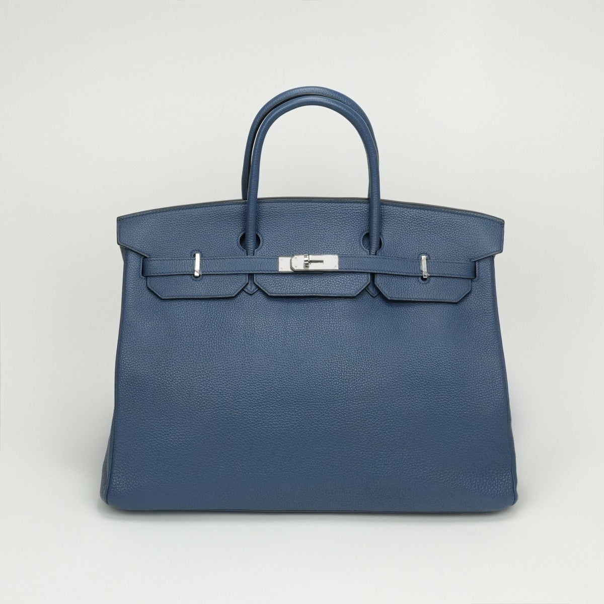 HERMES HERMES Birkin 40 Birkin 40 Bag Tote Bag Togo Blue Agate Blue Agate Blue Blue Silver Metal Fittings Handbag