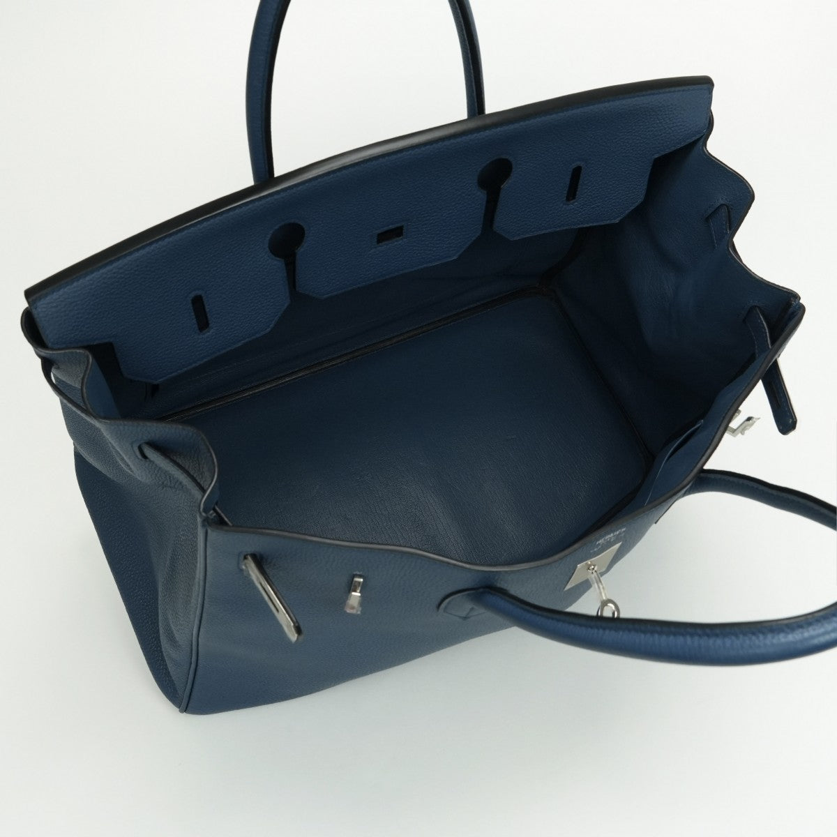 HERMES HERMES Birkin 40 Birkin 40 Bag Tote Bag Togo Blue Agate Blue Agate Blue Blue Silver Metal Fittings Handbag