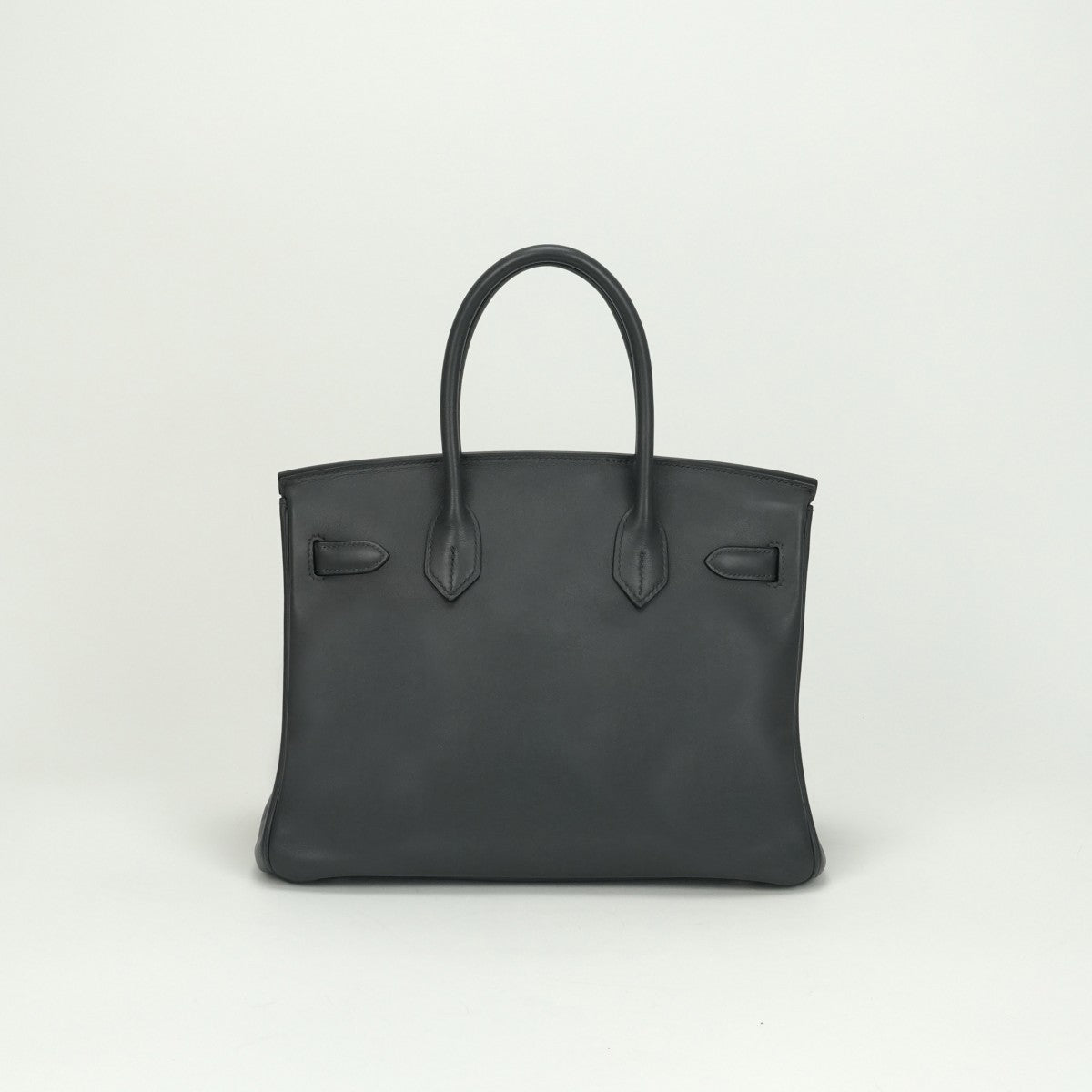 HERMES HERMES Birkin 30 Birkin 30 Bag Tote Bag Swift GRAFFGraphite Gray Silver Metal Handbag Vo Swift